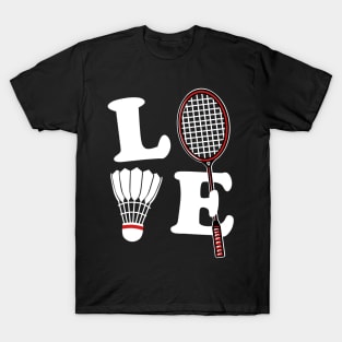 I Love Badminton T-Shirt